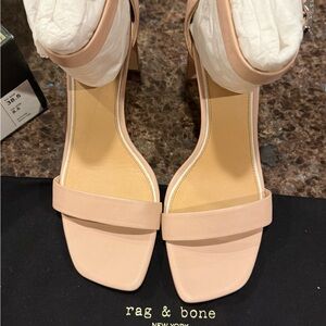 Women’s Rag & Bone Ellis Sandal Nude Size 38 .5 BNIB